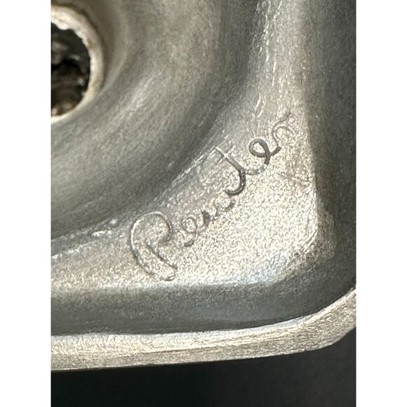 Colonial Casting Co. Pewter Candle Holders Pair - Picture 4 of 4